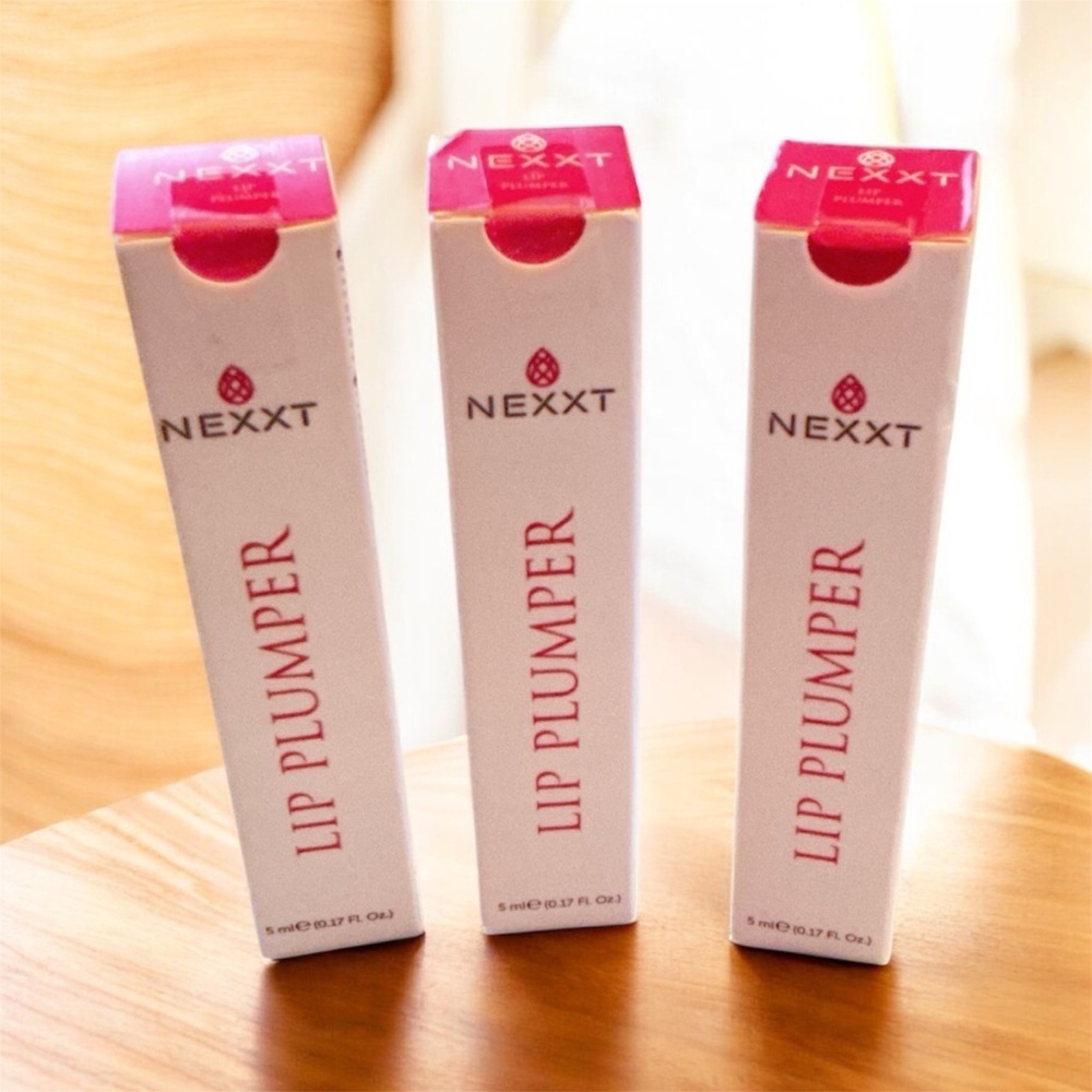 SET OF THREE Nexxt Lip Plumper in Bold Pink